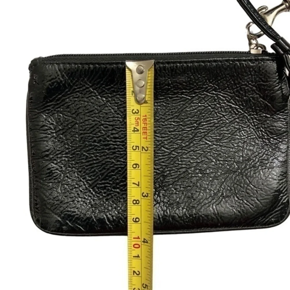 Coach patent leather poppy wristlet